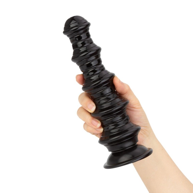 8&Prime; Large Soft Flexible Ribbed Anal Dildo Butt Plug Anal Trainer Sex Toys