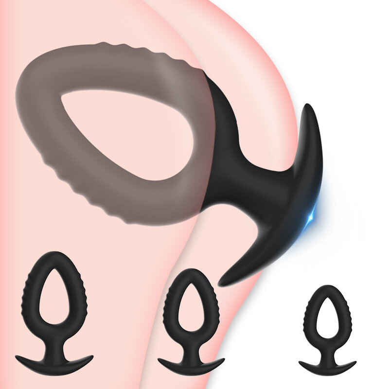 Hollow Anal-Butt-Plug Prostate Massage Dildo Tunnel Probe Unisex Sex Toy Dilator