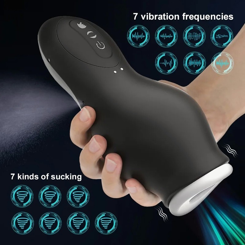 Automatic Male Masturbaters Sucking Vibrating Strong Stroker Sex Toys for Men