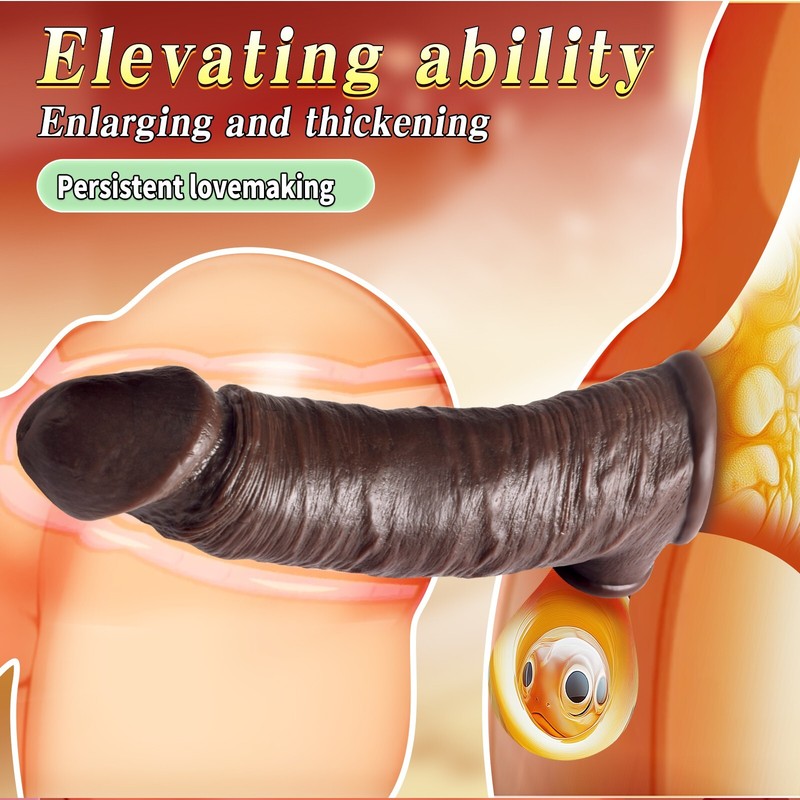 Male Cock Girth Enlarger Long Penis Extension Extender Sheath Sleeve Couple Sex gallery