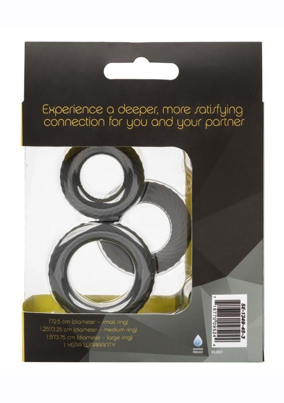 Link Up Ultra Soft Ultimate Set Silicone Cock Rings gallery