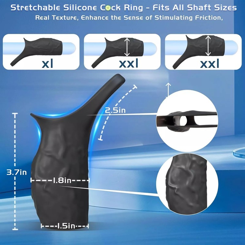 Men Penis Cock Ring Vibrator G-spot Dildo Massager Couple foreplay sex toys gallery