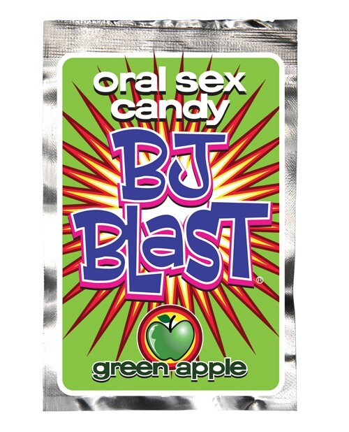 BJ Blast Couples Green Apple Flavored Edible Oral Sex Pop Rock Candy