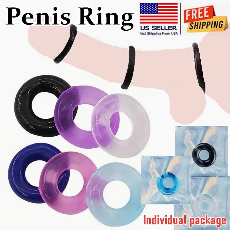 Penis Cock Ring Silicone Super Stretchy Strong Stay Harder Delay Sex Toys Adult