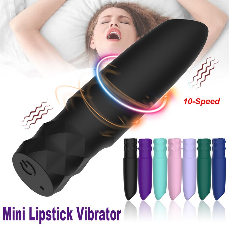 Portable Mini Dildo G-spot Vibrator clitoral Stimulator Massager Sex Toys Women