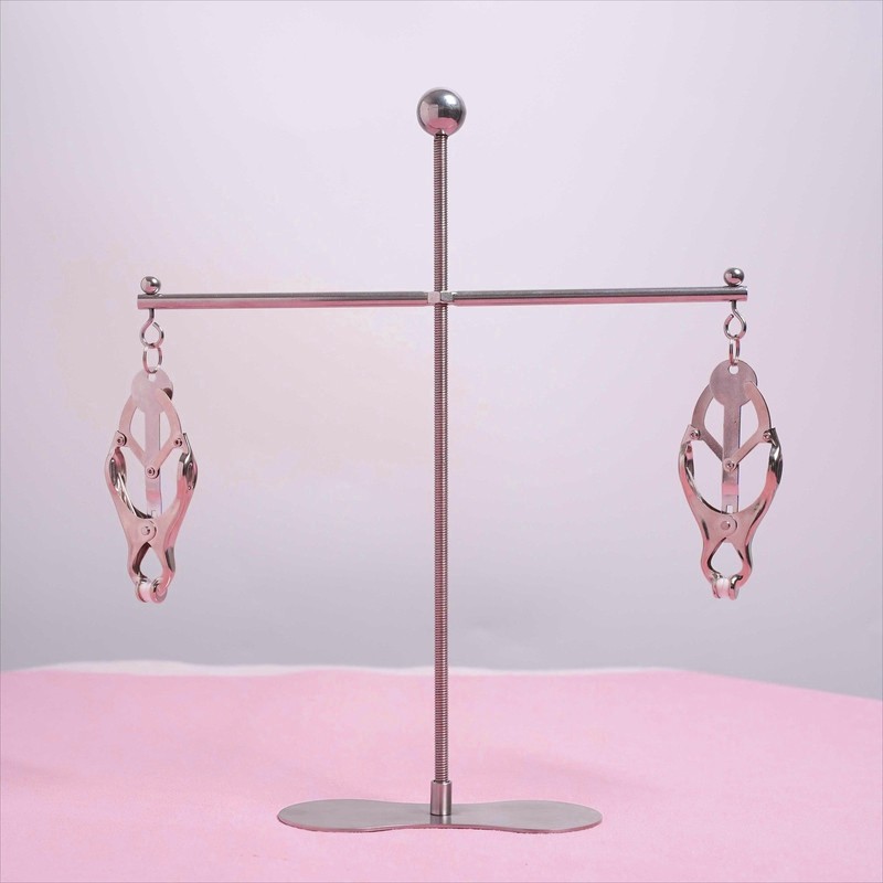 Adult Nipple Squeeze Device Breast Clamps Bondage Stretching Torture Chest Toys gallery