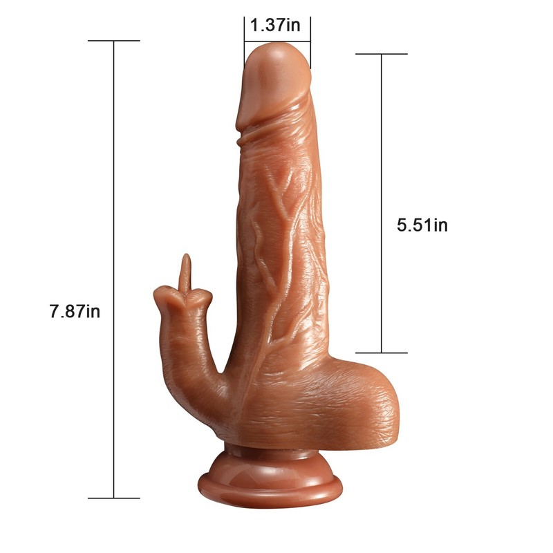 5-in-1 XL Thrusting Dildo Vibrator with Heating Rotating Sex Toy Realistic Dildo gallery