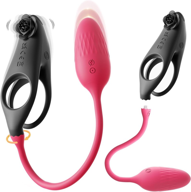Penis Ring Cock Ring G-Spot Vibrator Dildo Clit Massager Sex Toys for Men Couple