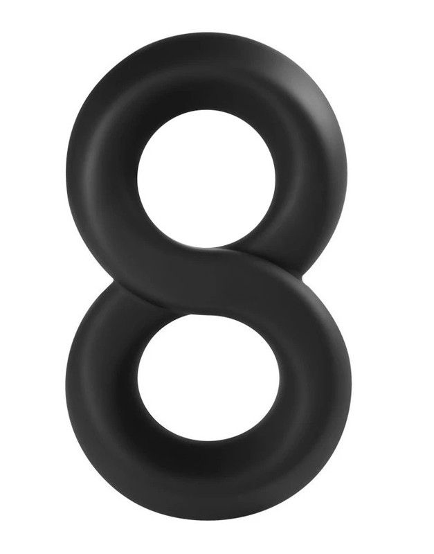 Figure Eight Thick Stretchy Cock Ring Male Penis Erection Performance Enhancer