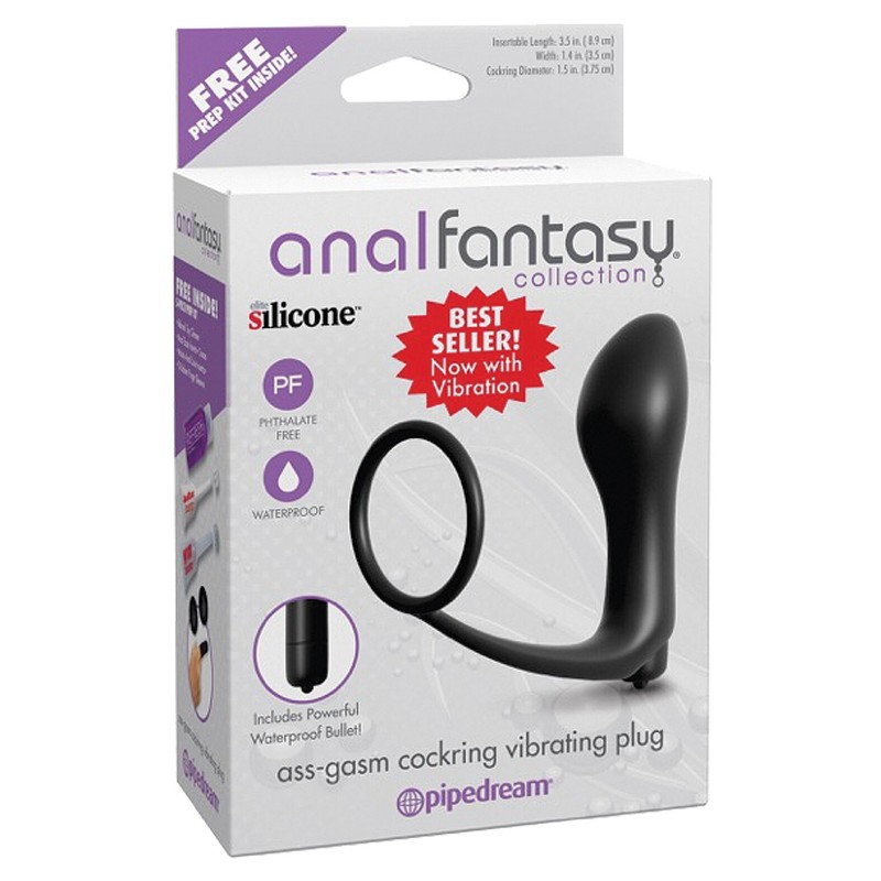 Anal Fantasy Collection Ass Gasm Cockring Cockring Vibrating Plug