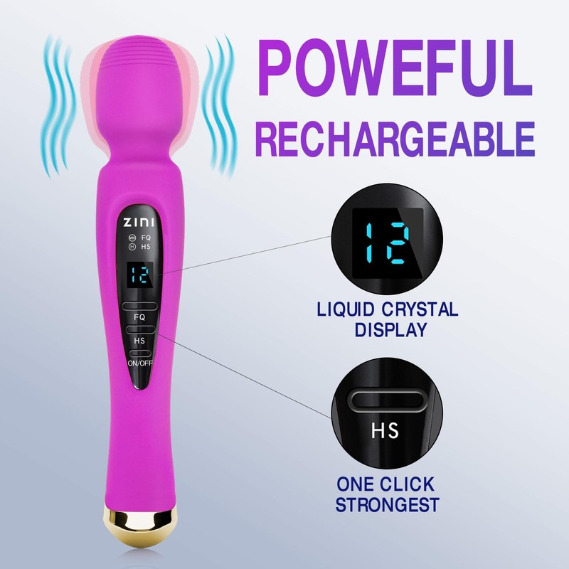 Vibrator Wand Massager for Women Adult Sex Toys Features LCD Display & 12 Vib... gallery