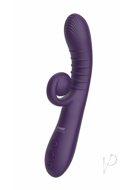 The Rabbit Company The Rolling Rabbit Rechargeable Silicone Vibrator - Purple gallery