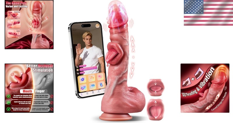 AI Sync Thrusting Dildo with 10 Modes for Ultimate G Spot and Clitoral Pleasure gallery