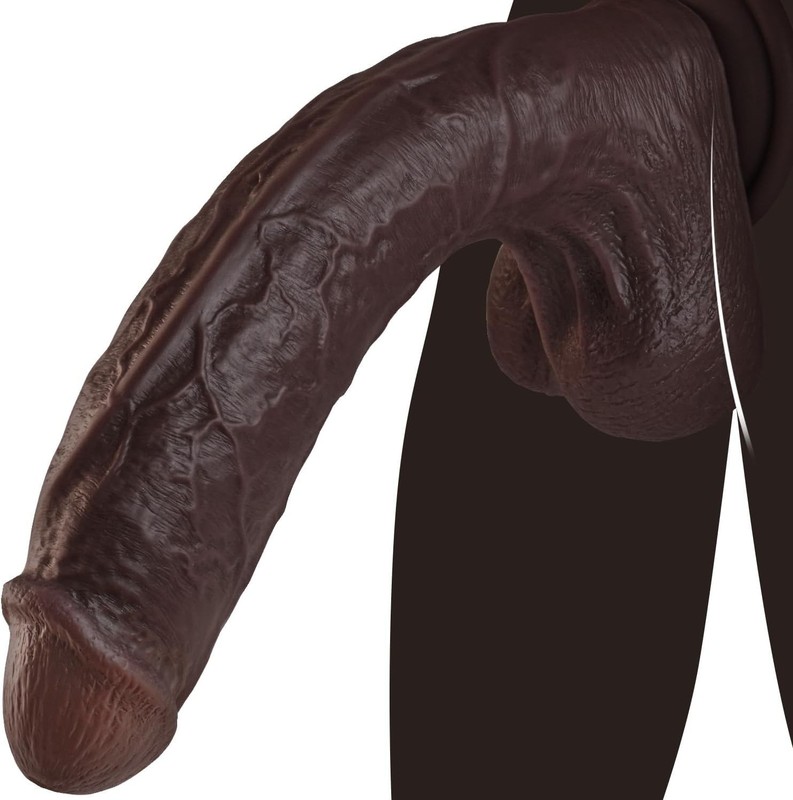 11” Long Liquid Silicone Realistic Big Dildo Vagina Anal Huge Thick Penis Toys