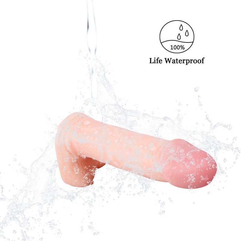 4" Mini Realistic Dildo For Beginners Soft Small Penis Cock Women Men Sex Toys gallery