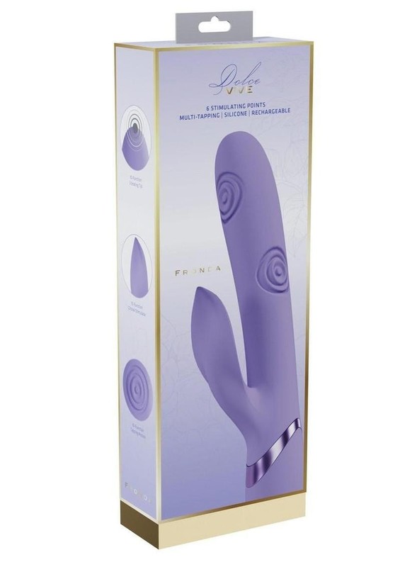Vive Fronda Triple Motor G-Spot Vibrating and Tapping Leaf Clit Stimulator