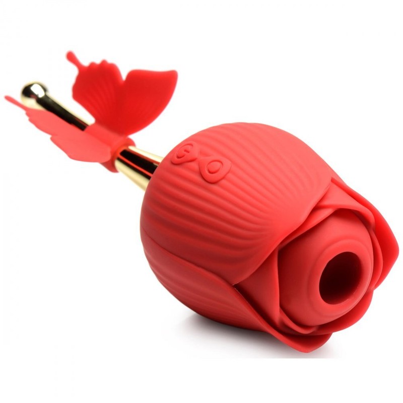 Inmi Bloomgasm Flutter Rose Rechargeable Sucking Rose with Butterfly Teaser