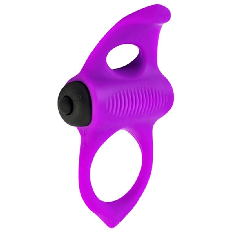 Adrien Lastic Lingus – Purple Silicone Phallic Ring with Vibration