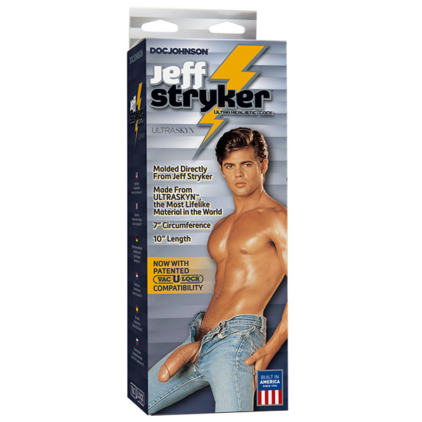 Doc Johnson Novelties Vac-U-Lock Jeff Stryker Realistic Cock Ultraskyn, New