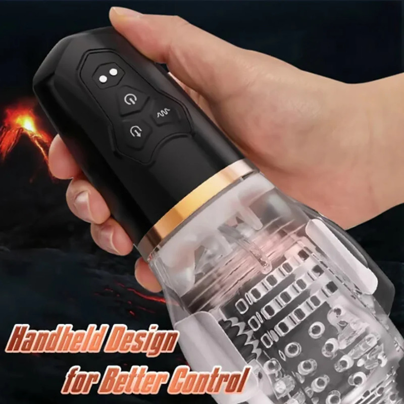 THE MALE ROSE 2 Rotating Vibrating Masturbator💋Automatic Blowjob Toy for Men gallery