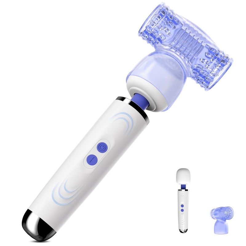 Vibrator Wand Massager Male Vibrator Sex Toys for Men and Couple, Sex Wand wi…