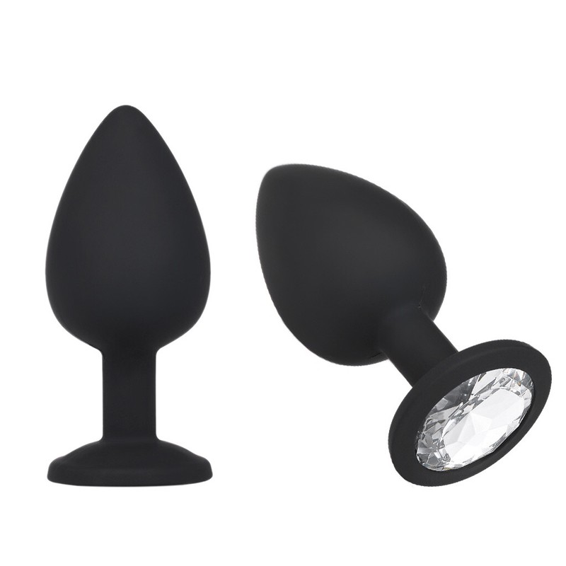 3 Size Silicone Gem Anal Training Plug Kit Anal Sex Toys for Men Women Couples gallery