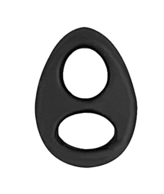 My Cockring Cock & Scrotum Double Ring - Black gallery