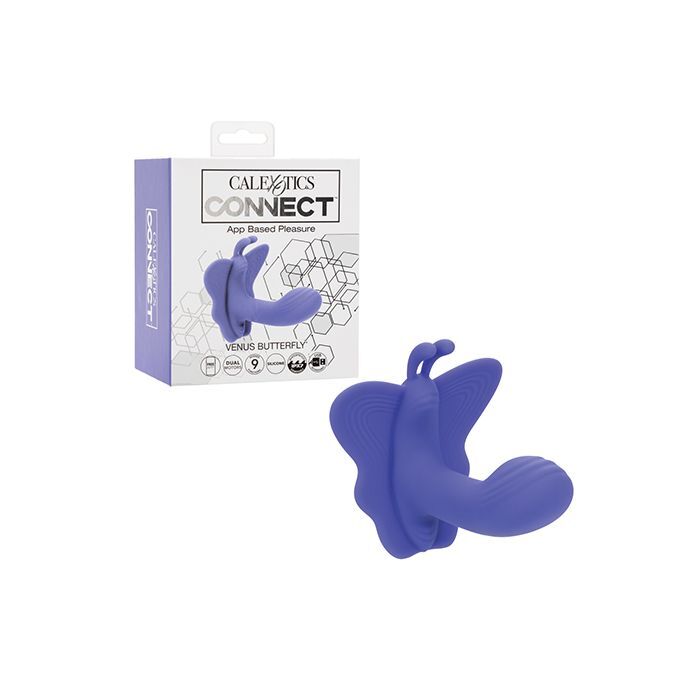 Connect App-Controlled Vibrator Based Venus Butterfly Purple