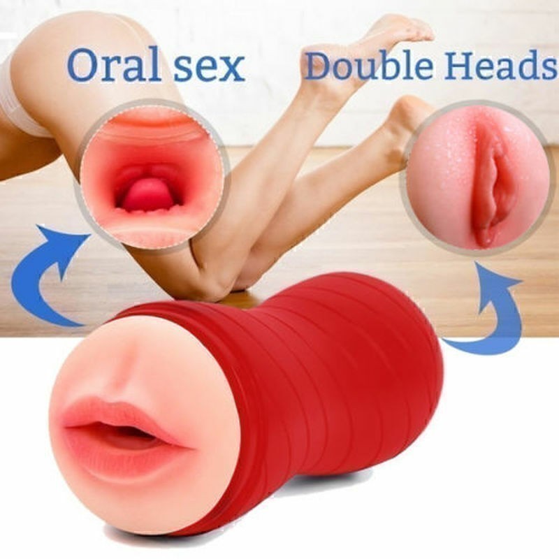 Oral Sex-Cup Male Masturbator Cup-Real Vagina for Men Pocket Pussy Mouth
