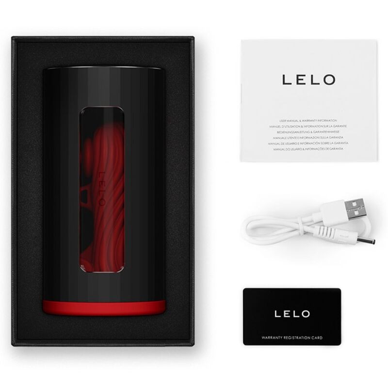 Lelo F1S V3 - Biocompatible Silicone Automatic Male Masturbator Red gallery