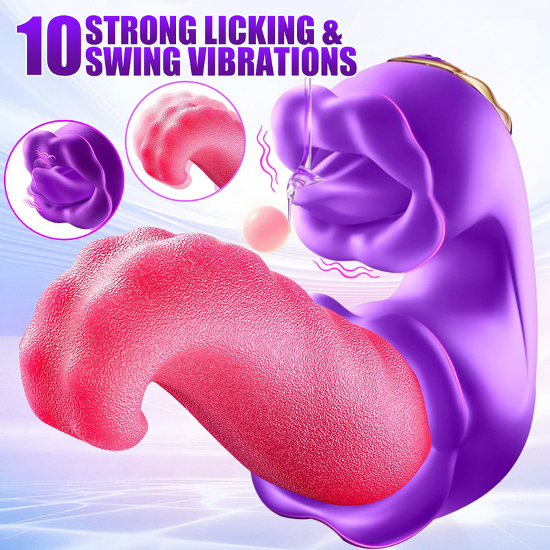 10-speed Rose Vibrator G-spot Dildo Clitoral Sucking Licking For Women Sex Toys
