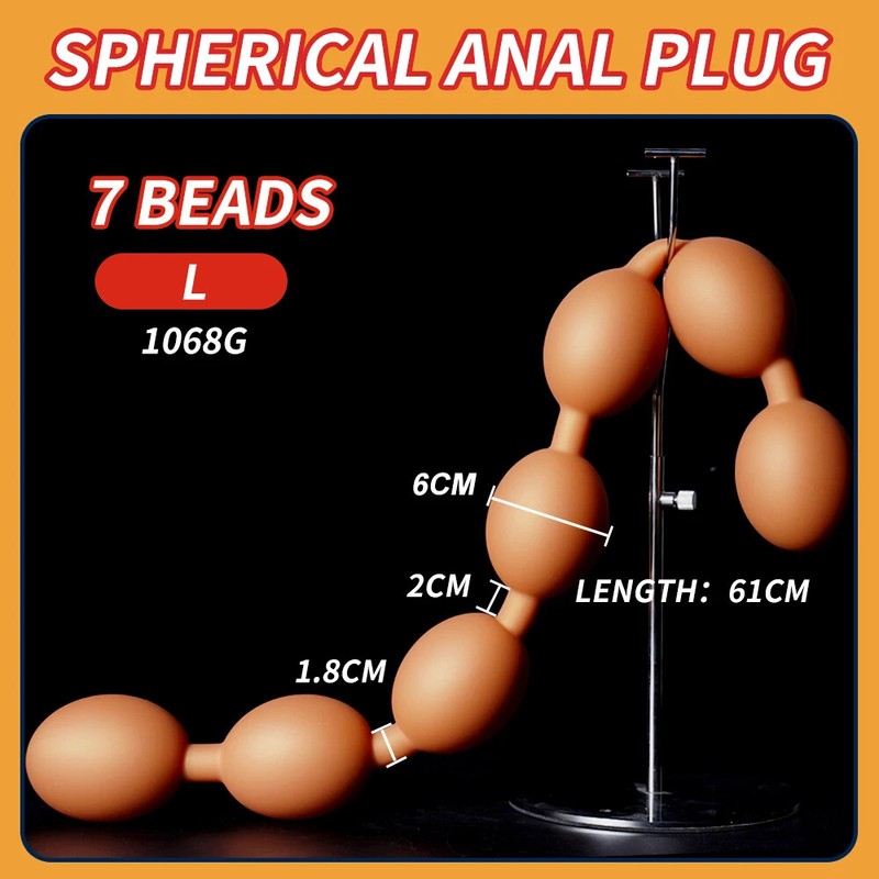 Long Anal Toy Huge Anal Beads Dildo Super Big Butt Plug Analplug Dilator Sex Toy gallery