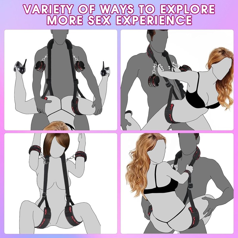 Bondage Restraints BDSM Sex Bondage Adjustable Handcuffs Sex Straps for Couples gallery