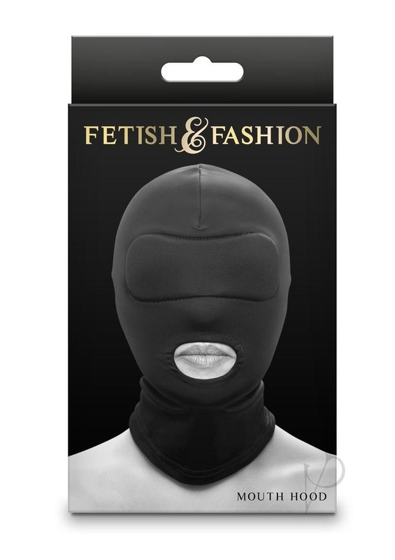 Fetish and Fashion Mouth Hood – Black