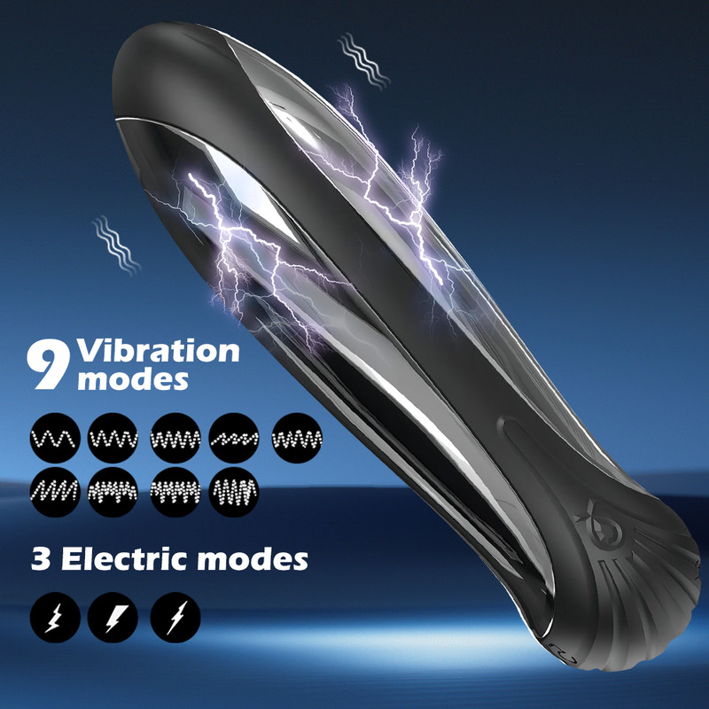 Electric E-Stim Shock Vibrating Bullet Vibrator Prostate Anal Butt Plug Sex Toys gallery