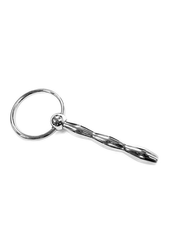 Ouch! Urethral Sounding Stainless Steel Penis Plug With Ring 7.5mm Male Sex Toy gallery