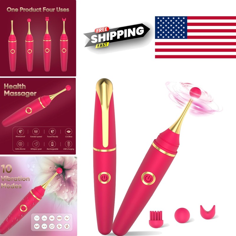 Pen Vibrator Wand for Women with 10 Powerful Vibration Modes Waterproof Design