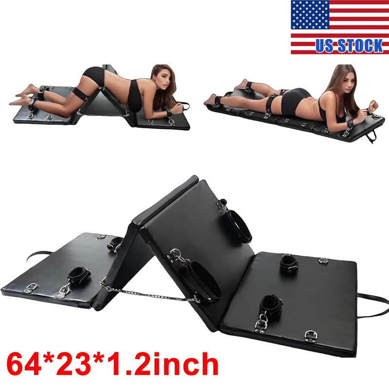 Bondage BDSM Sex Furniture,Leather, Fetish,Portable Collapsible Hand/ Ankle Cuff