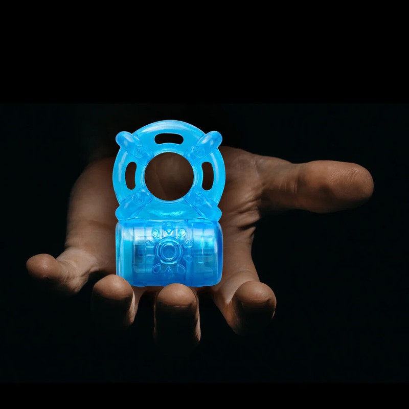 Rechargeable 5 Function Vibrating Penis Enhancing Couple Lover Cock Ring Sex Toy