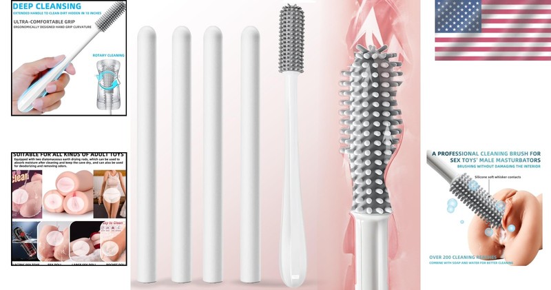 Male Toy Cleaning Kit with Diatomaceous Earth Drying Sticks for Optimal Hygiene gallery