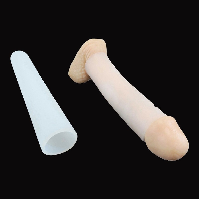 9 In Anti-Turtle and Retraction Silicone Penis Sleeve for Stretching and Pumping