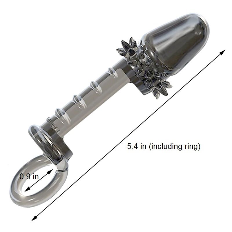 Male Foreskin Glans Cock Ring Penis Extension Sleeve Enhancer Delay Sex Toys gallery
