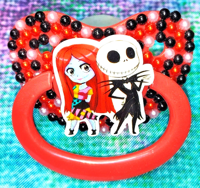 ✨ Jack Skellington & Sally Adult Pacifier (AB/DL, Ages 18+) ✨
