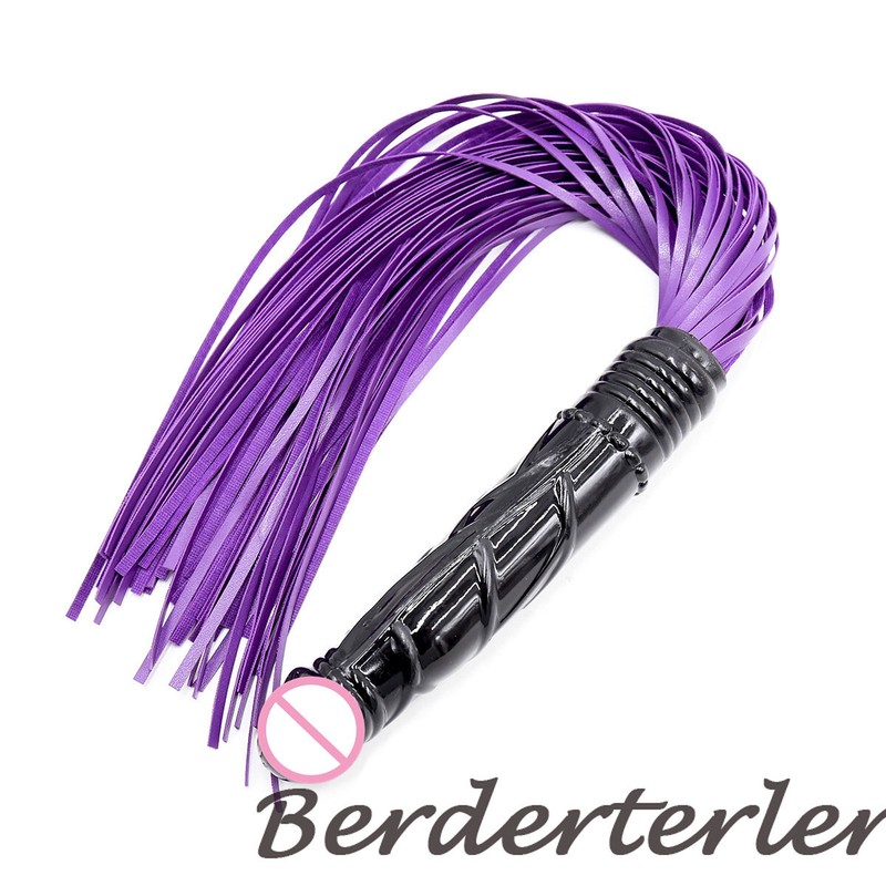 Dildo Whip Torture G-spot Butt Plug Leather Whips Queen Flogger Fetish Sex Toys gallery