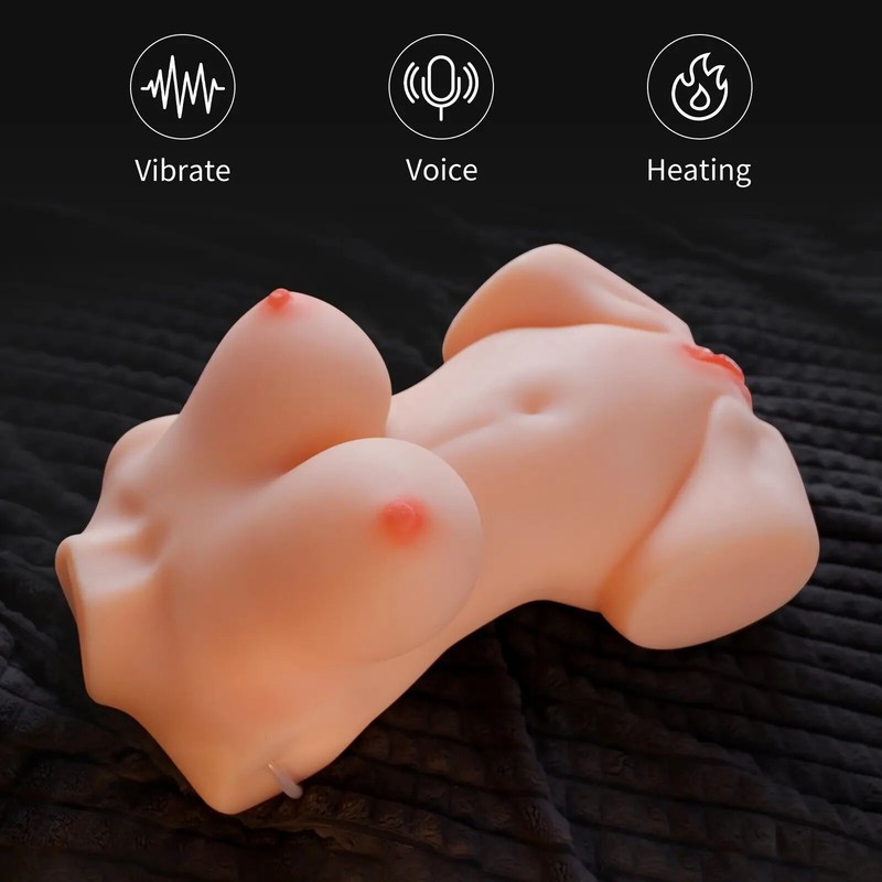 Lifelike Sexy Female Torso Sucking Vibrating Sex Dólls Adult Toy for Men Hot US gallery