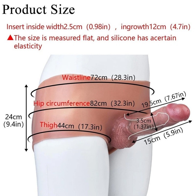 Realistic Strap On Harness Hollow Dildo Wearable Penis Sleeve Male Penis Enlarge