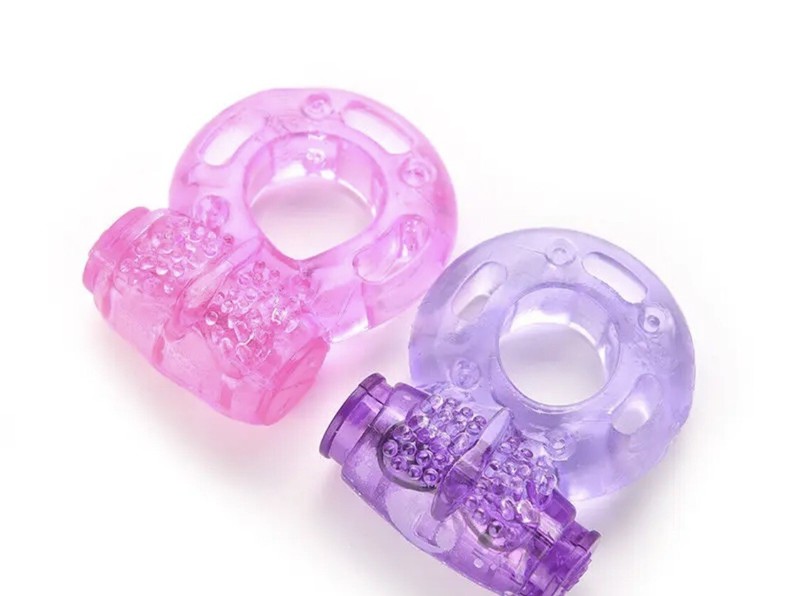 2 Male Vibrating Cock Ring Waterproof Penis Vibrator Couple Sex-Toy Clit Orgasm