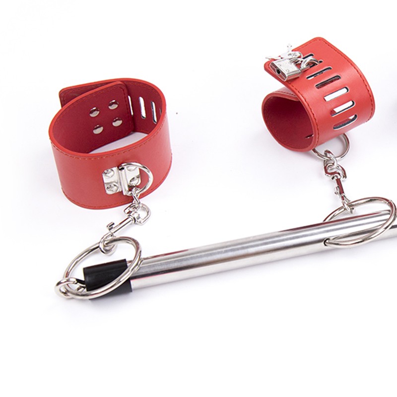 Open Leg Ankle Wrist Detachable Lockable Restraints Adjustable Cosplay Sex Toys gallery