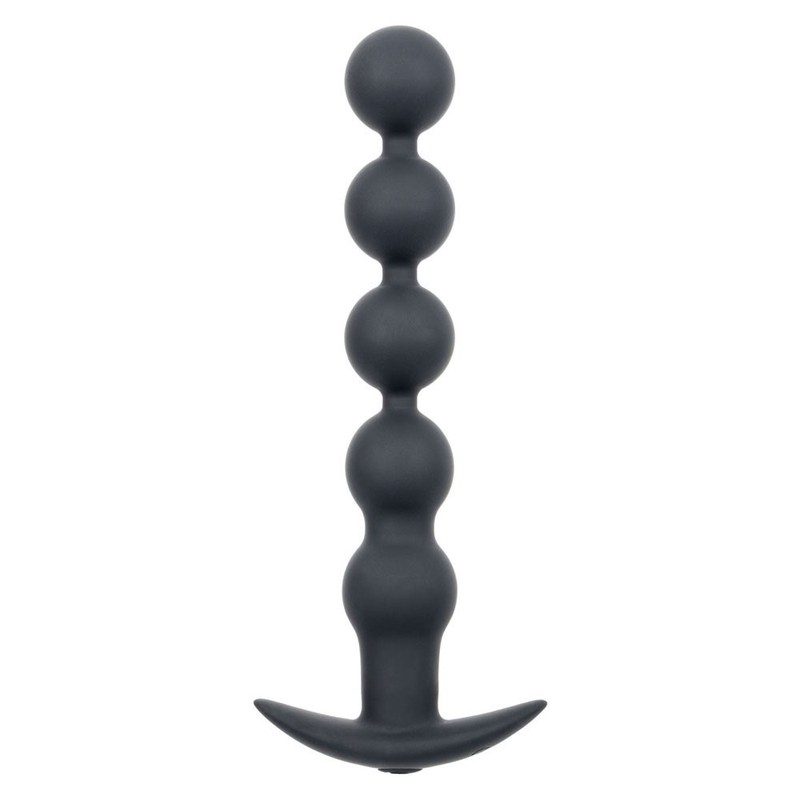 Cal Exotics Rechargeable Power Balls Black - Silicone Vibrating Anal Beads gallery