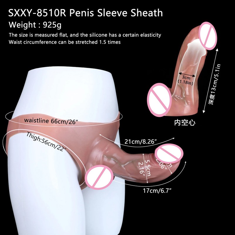 Strap-On Dildo Silicone Wearable Dildos Panties Realistic Penis Clothing Sex Toy